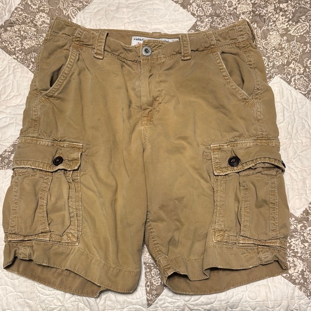 Men's Khaki Cargo Shorts
